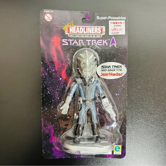 Star Trek Deep Space Nine Movie Headliners Jem’Hadar Super-Poseables NEW SEALED! - Picture 3 of 8